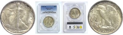 1917-D Rev.. PCGS. AU-58.