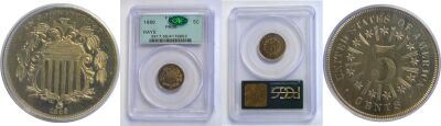 1866. PCGS. PR-65.