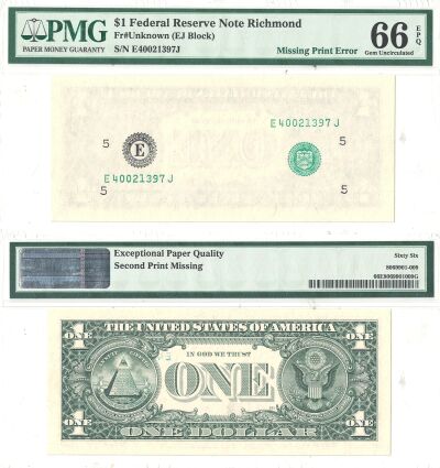 Undated. $1. PMG. Gem-66. EPQ. Federal Reserve Not