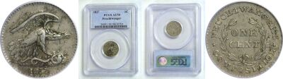 1837. PCGS. AU-50. Feuchtwanger Cent.