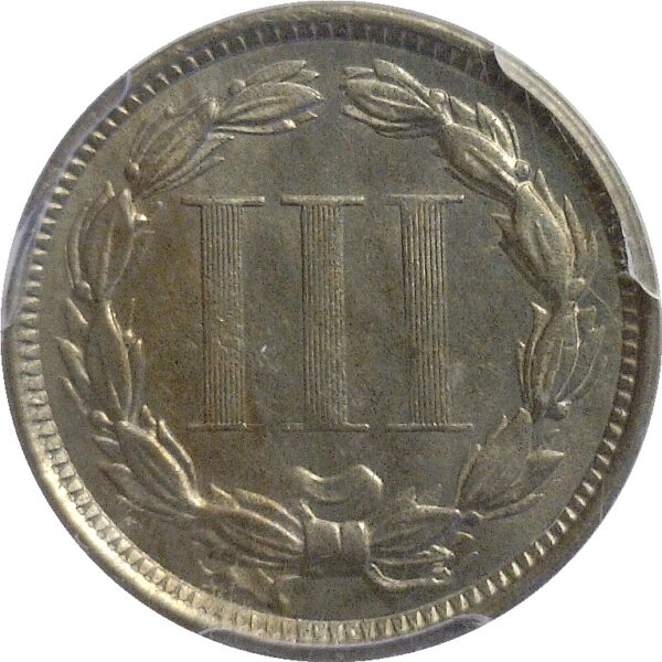 1874.  Nickel Three Cent.  -  PCGS. MS-64. - Image 3