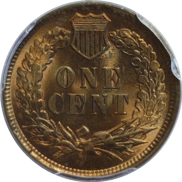 1899.  Indian Head Cent.  -  PCGS. MS-65. RD. - Image 3