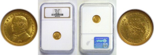 1903.  $1  La. Purchase-McKinley Gold Commemorative.  -  NGC. MS-65.