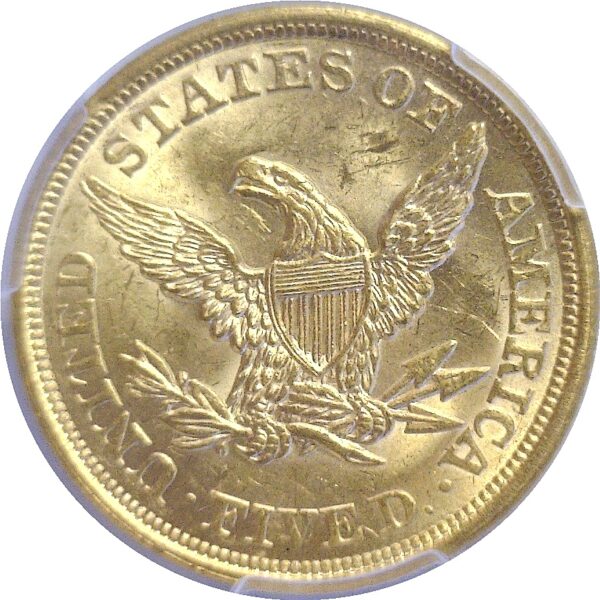 1852. $5 Liberty.  -  PCGS. MS-63+. - Image 3