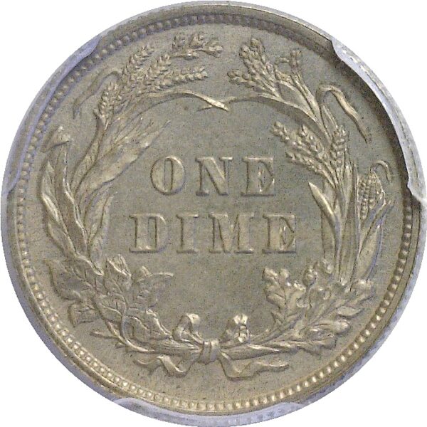 1893.  Barber Dime.  -  PCGS. PR-66. - Image 3