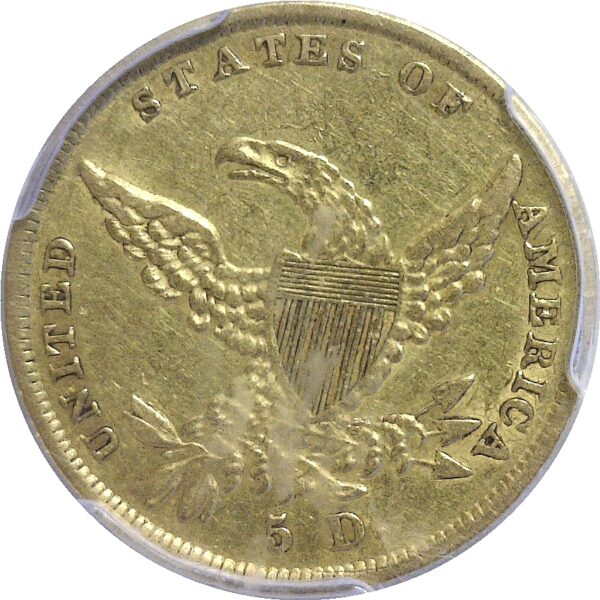 1838. $5 Classic.  -   PCGS. XF-45. - Image 3