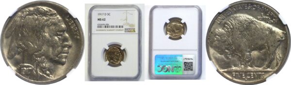 1917-D Buffalo Nickel.  -  NGC MS-62