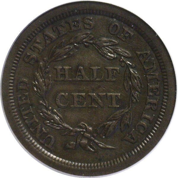 1841. Half Cent  -  PCGS. PR-53. - Image 3