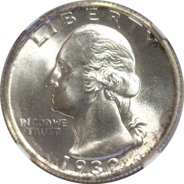 1932.  Washington Quarter.  -  NGC. MS-66. - Image 2