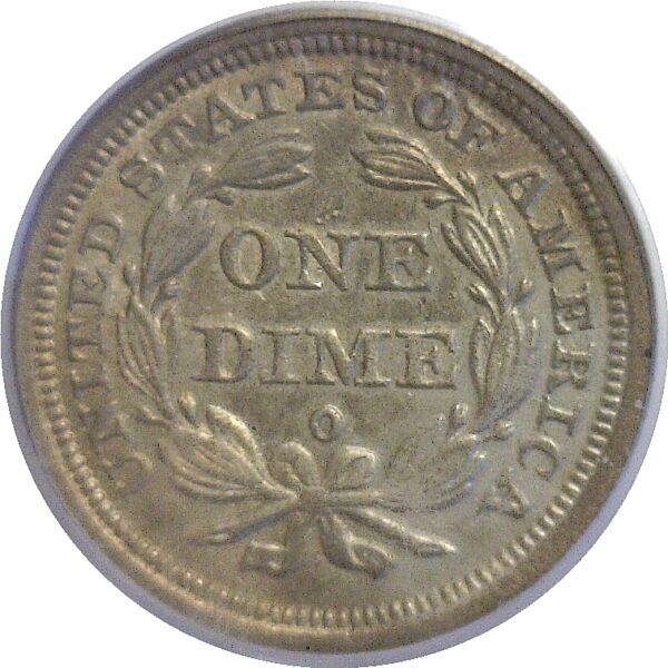 1842-O.  Seated Liberty Dime.  -  PCGS. AU-50. - Image 3