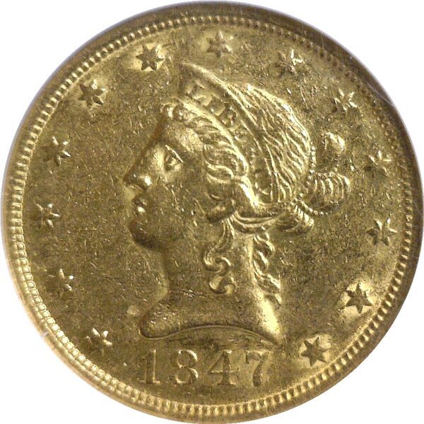 1847-O $10 Liberty.  -  NGC AU-55 - Image 2