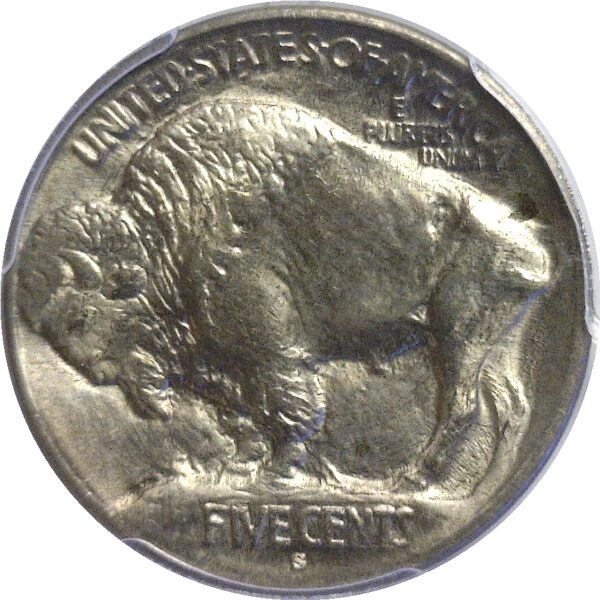 1913-S T-1.  Buffalo Nickel.   -  PCGS. MS-66. - Image 3