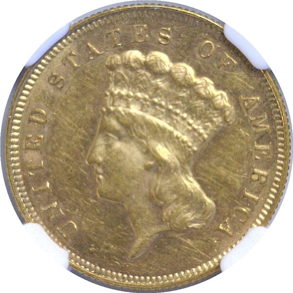 1881.  $3 Princess. NGC. MS-61. - Image 2