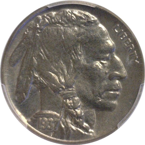 1937.  Buffalo Nickel.   -  PCGS. PR-65. - Image 2