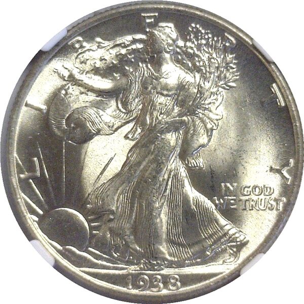 1938 Walking Liberty Half Dollar  NGC MS-66 - Image 2