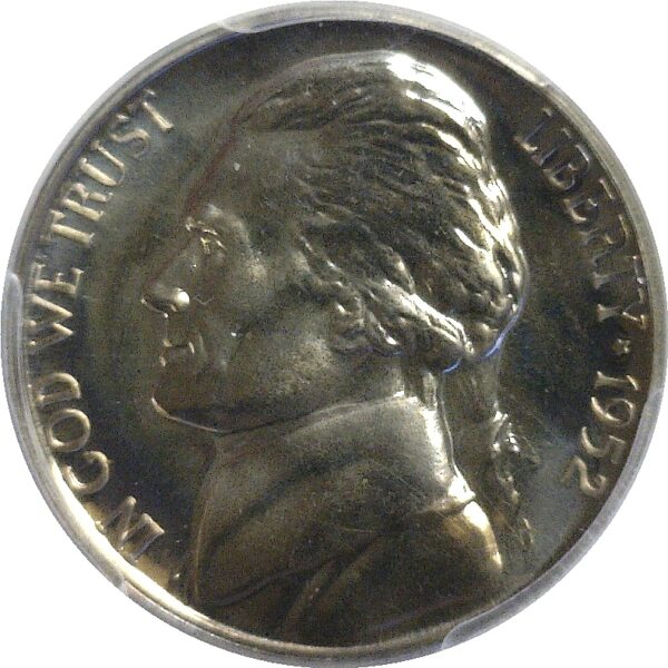 1952.  Jefferson Nickel. PCGS. PR-66. - Image 2
