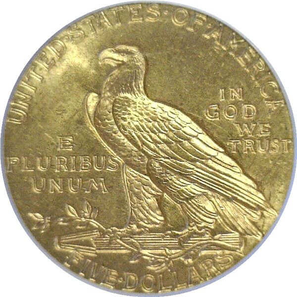 1915 $5 Indian  -  PCGS MS-63 CAC - Image 3