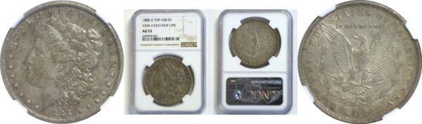 1888-O.  Morgan Dollar. NGC. AU-53.