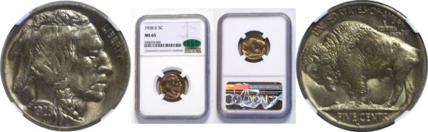 1928-D.  Buffalo Nickel.  -  NGC. MS-65. CAC