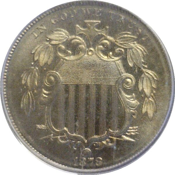 1878 Shield Nickel  -  PCGS PR-65 CAM CAC - Image 2