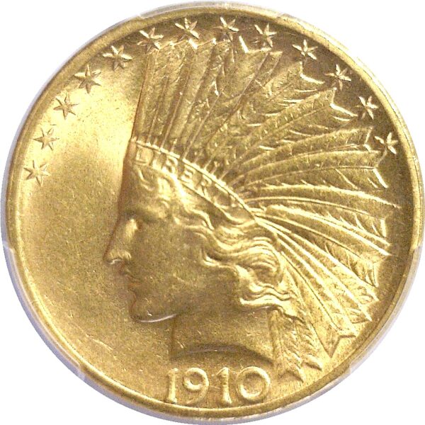 1910-S. $10 Indian.  -   PCGS. MS-64. - Image 2