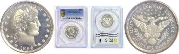 1896 Barber Quarter.  -   PCGS PR-67. CAM.