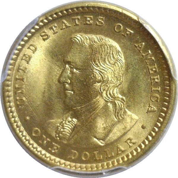 1904 Lewis and Clark $1 Gold Commemorative  -  PCGS MS-67 - Image 3