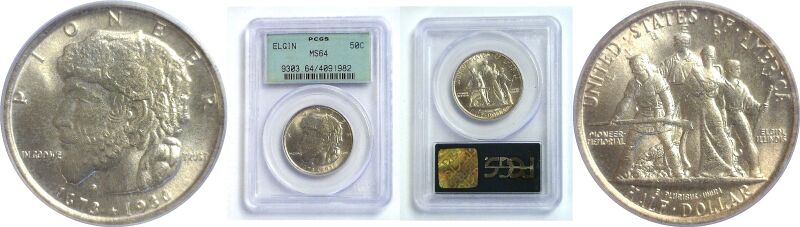 1936.  Elgin Commemorative.  -  PCGS. MS-64.