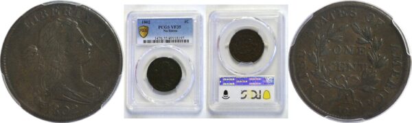 1802.  Large Cent. PCGS. VF-35.