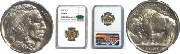 1937-S Buffalo Nickel  -  NGC MS-67+ CAC