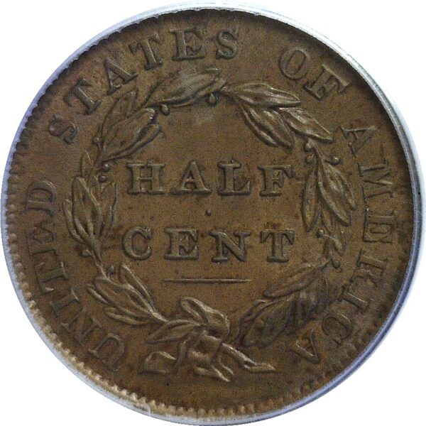 1835.  Half Cent.  PCGS. MS-64. BN. - Image 3