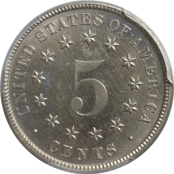 1883.  Shield Nickel.  -  PCGS. PR-62. - Image 3