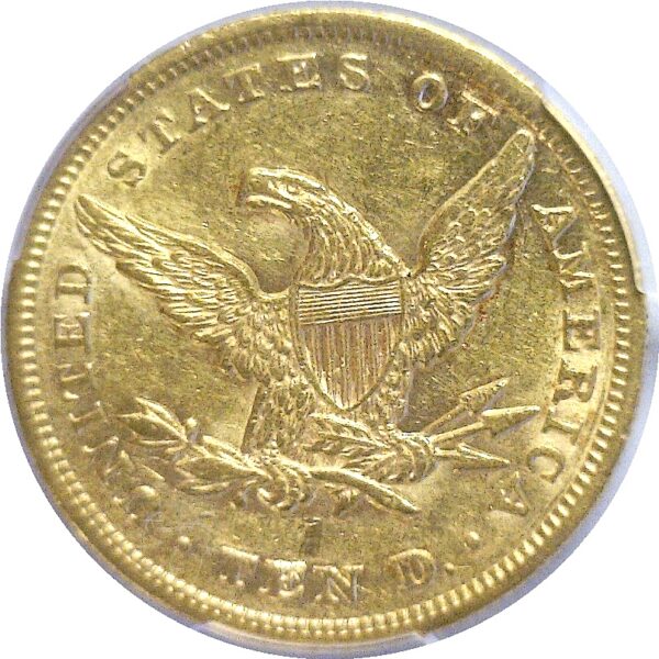 1851  $10 Liberty.  -  PCGS. AU-50. - Image 3