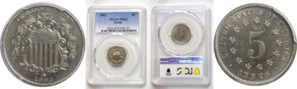 1883.  Shield Nickel.  -  PCGS. PR-62.