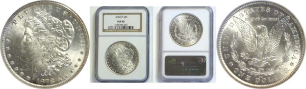1878-CC .  Morgan Dollar.  -  NGC. MS-63.
