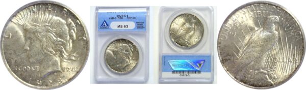 1928-S.  Peace Dollar.  -  ANACS. MS-63.