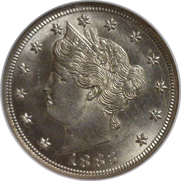 1883-N/C.  Liberty Nickel.  -  NGC MS-66. - Image 2