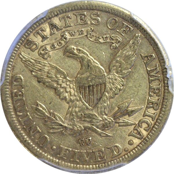 1881-CC  $5 Liberty  -  PCGS AU-55. - Image 3