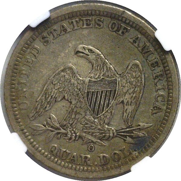 1843-O.  Seated Liberty Quarter.  - NGC. XF-40. - Image 3