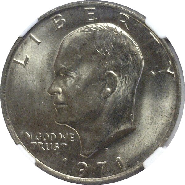 1971-D  Eisenhower Dollar.  -  NGC MS-67. - Image 2