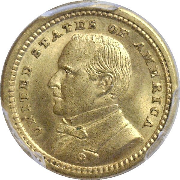 1903 $1 La. Purchase-McKinley Gold Commemorative.  -  PCGS. MS-65. - Image 2
