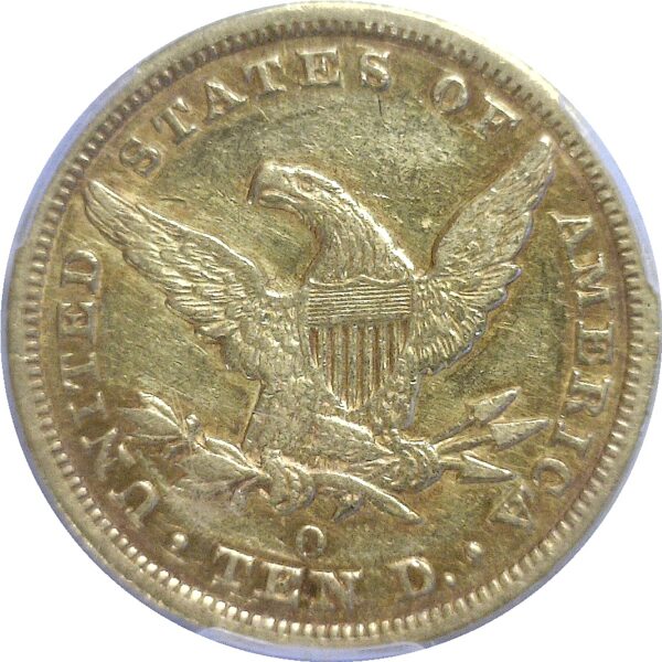 1850-O.  Ten Dollar Gold Coin. PCGS. XF-45. - Image 3