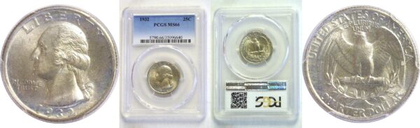 1932.  Washington Quarter.  -  PCGS. MS-66.
