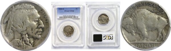 1926-S  Buffalo Nickel.  -  PCGS VF-20.