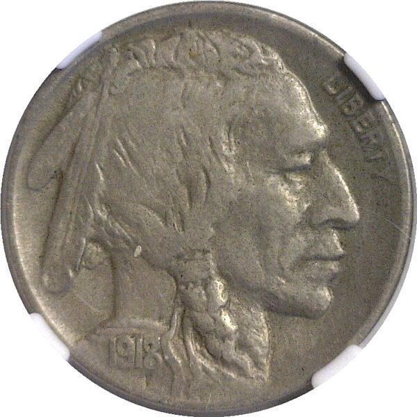 1918/7-D.  Buffalo Nickel.  -  NGC. XF-40. - Image 2