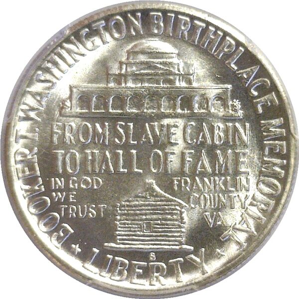 1949-S Booker T. Washington Commemorative Half Dollar  -  PCGS MS-67. - Image 3