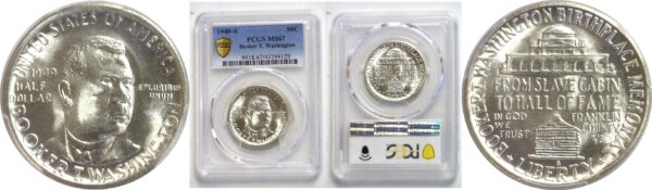 1949-S Booker T. Washington Commemorative Half Dollar  -  PCGS MS-67.