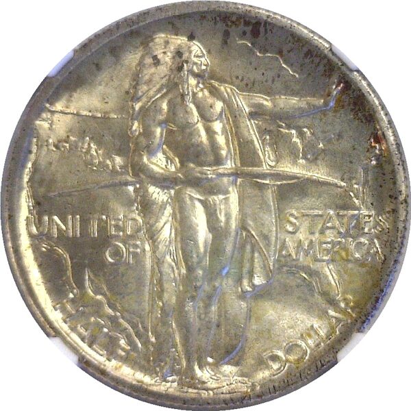 1928 Oregon Trail Commemorative Half Dollar  -  NGC. MS-67 - Image 2