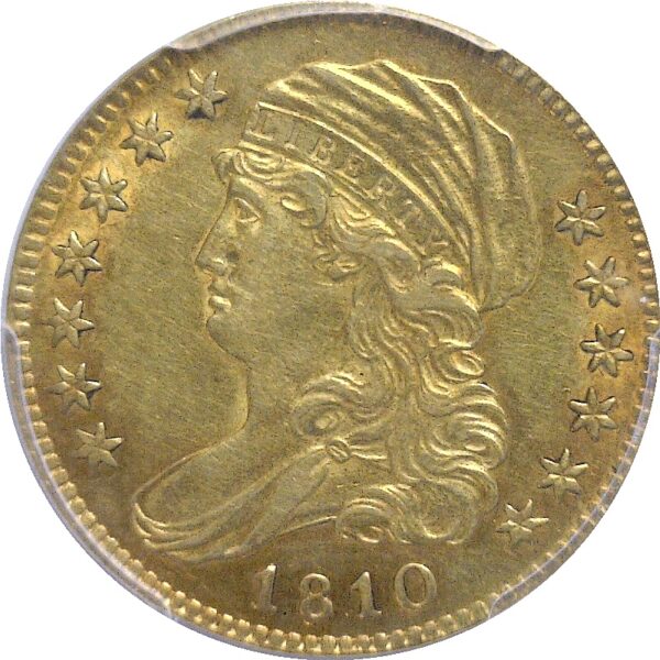 1810 $5 Capped Bust  -  PCGS. AU-58. - Image 2