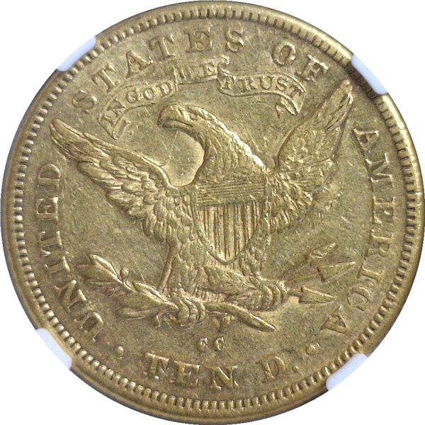 1878-CC . $10 Liberty.  -  NGC. AU-53. - Image 3